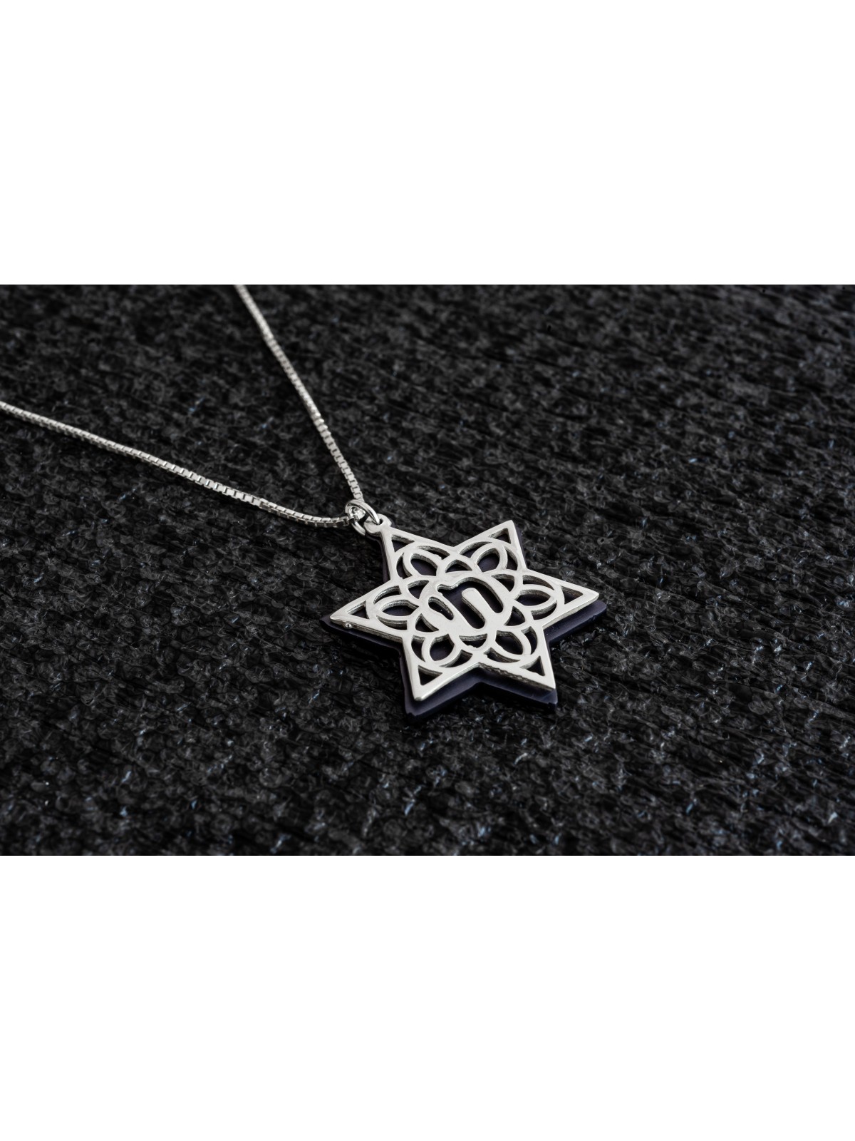 Collier étoile de David en argent et aluminium, famille en argent sterling Ne