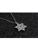 Collier étoile de David en argent et aluminium, famille en argent sterling Ne