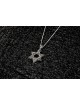 Pendentif étoile de David en argent avec Embe traditionnel, argent sterling F
