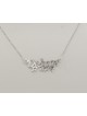 Pendentif de nom en argent anglais et hébreu, collier de nom en argent sterling