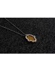 Collier Hamsa en argent sterling et aluminium, famille N en argent sterling