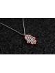 Small Aluminum and Silver Hamsa Pendant , Sterling Silver Family Neckl