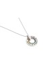 Round Enamel Shema Israel Silver Pendant , Sterling Silver Family Neck