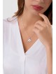 Forme inhabituelle de taille moyenne de triangles Chai en argent, argent sterling F