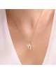 Pendentif Chai en argent sterling minimaliste moderne Nec, bijoux Chai, est
