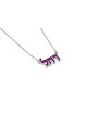 Collier de nom hébreu classique avec émail, colliers de noms colorés, I
