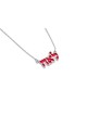 Collier de nom hébreu classique avec émail, colliers de noms colorés, I