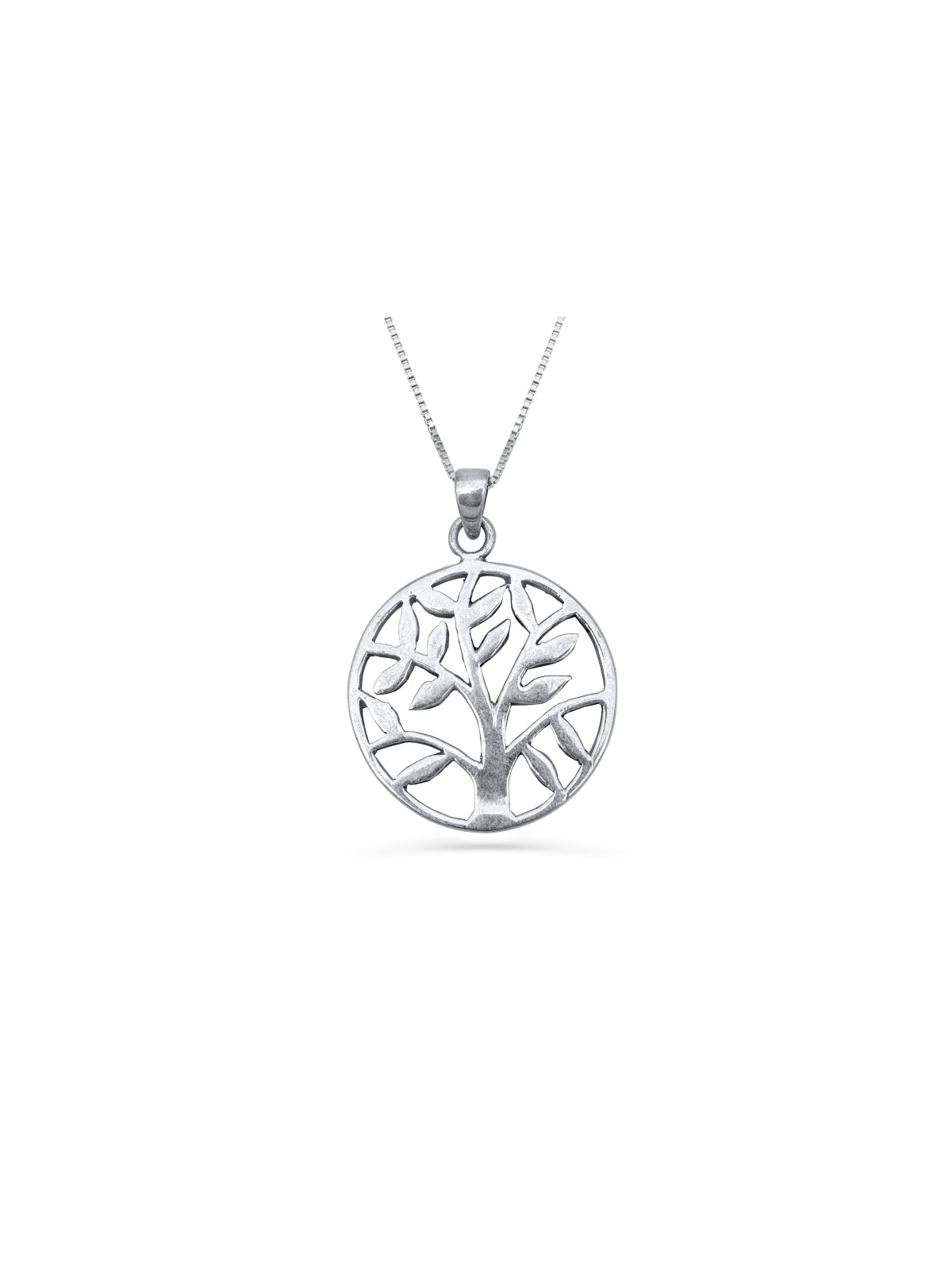 Big and Beautiful Tree of Life Silver Necklace , Sterling Silver Famil