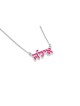 Collier de nom hébreu à la mode avec émail, colliers de nom colorés