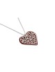 Filigree Silver and Aluminum Heart Pendant , Jewish Filigree Jewelry ,