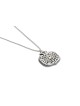Grand collier de grenade en argent et aluminium, famille en argent sterling