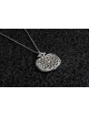 Large Silver and Aluminum Pomegranate Necklace , Sterling Silver Famil