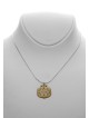 Large Silver and Aluminum Pomegranate Necklace , Sterling Silver Famil
