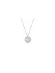 Pendentif en argent coeur pliant personnalisé, collier nom en argent sterling
