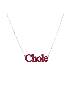 Pendentif nom anglais émaillé classique et époustouflant, nom coloré Nec
