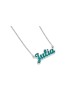 Collier d'argent de nom anglais épais émaux, colliers de nom colorés