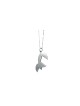 Round Silver Child Chai Pendant Shape Like the Old , Sterling Silver F