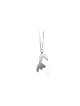 Pendentif Chai Enfant Rond Argent Forme Comme l'Ancien, Argent Massif F