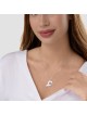 Pendentif Chai Enfant Rond Argent Forme Comme l'Ancien, Argent Massif F