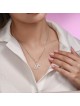 Giant Contemporary Sterling Silver Hollow Chai Nec , Chai Jewelry , Is