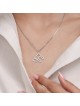 Giant Contemporary Sterling Silver Hollow Chai Nec , Chai Jewelry , Is