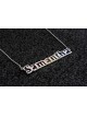 Colorful Cold Enamel English Name Necklace , Colorful Name Necklaces ,