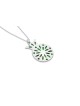 Pendentif émaillé en argent sterling grenade, famille en argent sterling