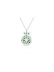 Pomegranate Sterling Silver Enameled Pendant , Sterling Silver Family