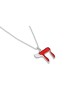 Collier Chai en argent extraordinaire avec "ח" E froid, argent sterling F