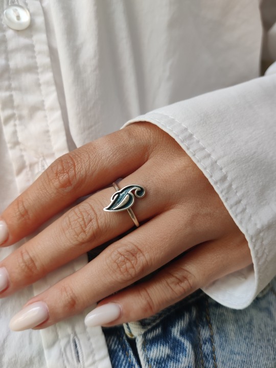 Bague initiale de nom élégant et coloré, cadeaux Tu B'Av, Judaica israélien