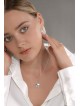 Beau grand pendentif Chai en argent avec émail sarcelle, bijoux Chai, est