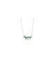 Collier de nom hébreu avec émail froid, colliers de noms colorés, Isra