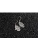 Hamsa Filigree Sterling Silver Earrings , Jewish Filigree Jewelry , Is