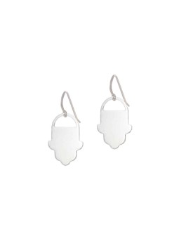 Boucles d’oreilles Hamsa en argent modernes et élégantes, cadeaux Tu B'Av, Jud israélien