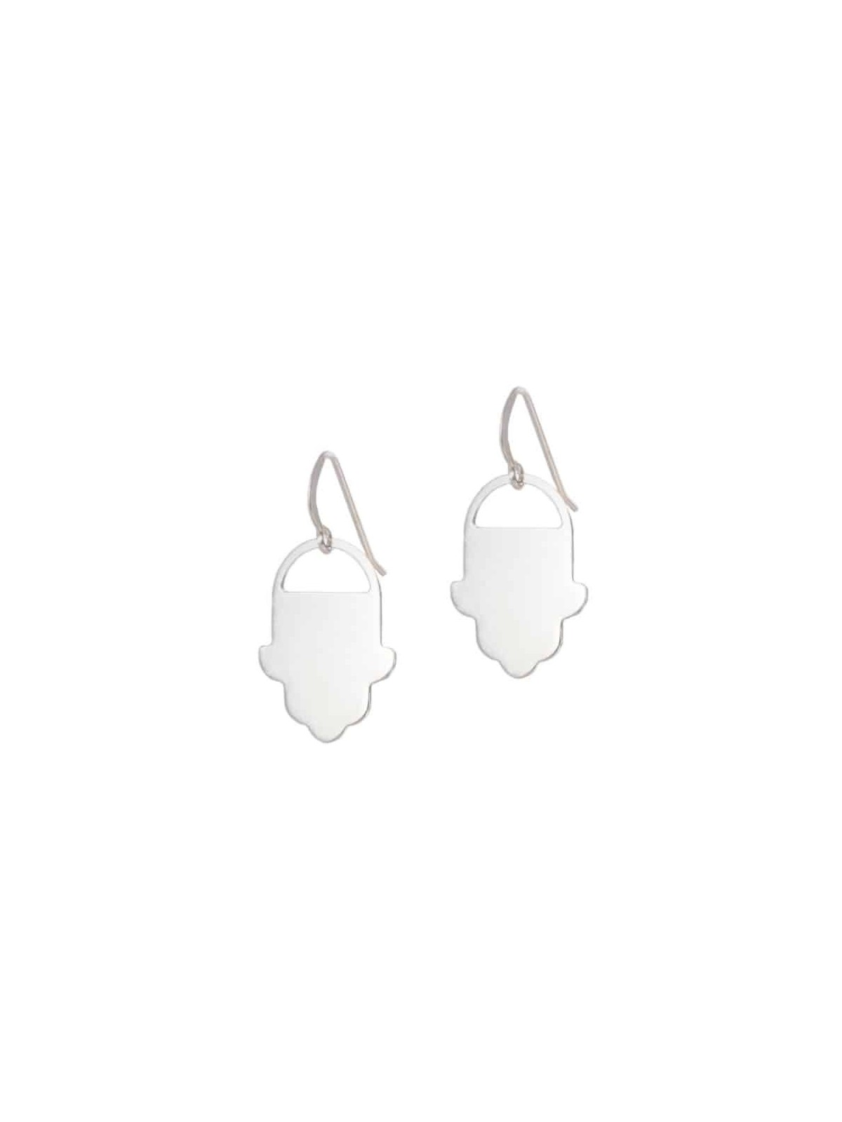 Boucles d’oreilles Hamsa en argent modernes et élégantes, cadeaux Tu B'Av, Jud israélien