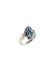 Bague initiale colorée audacieuse et élégante, cadeaux Tu B'Av, israélien