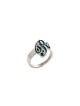 Bague initiale colorée audacieuse et élégante, cadeaux Tu B'Av, israélien