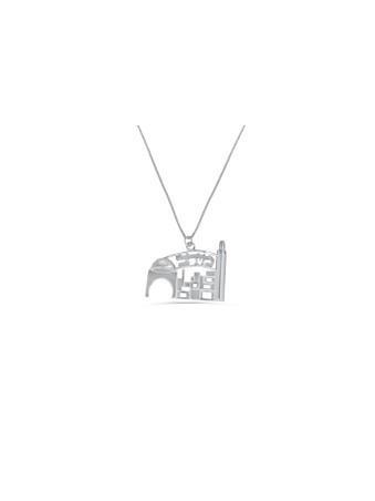Collier personnalisé de Jérusalem en argent, collier de nom en argent sterling