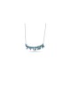 Colorful Enamel Silver Eshet Chayil Necklace , Sterling Silver Family