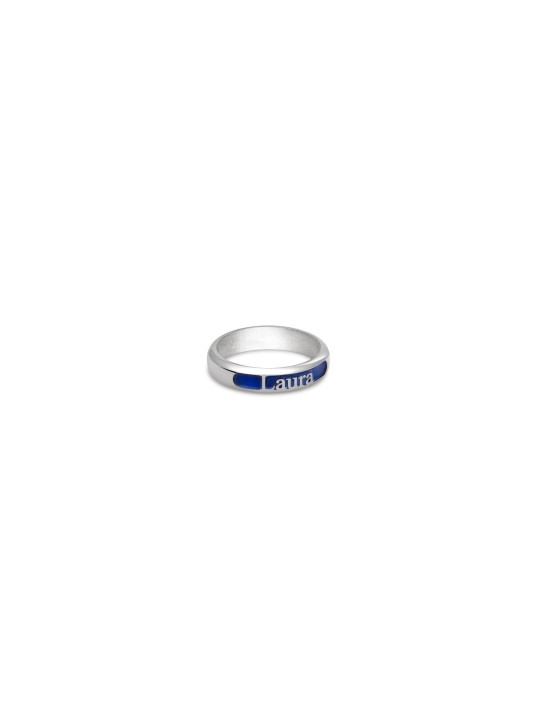 Bague émaillée avec nom anglais personnalisé, cadeaux Tu B'Av, Judaica israélienne