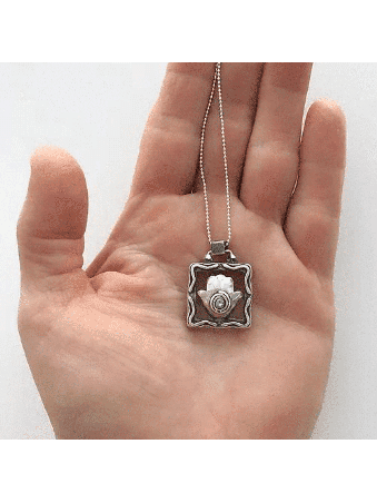 Special Hamsa Luck Sterling Silver Pendant , Sterling Silver Family Ne