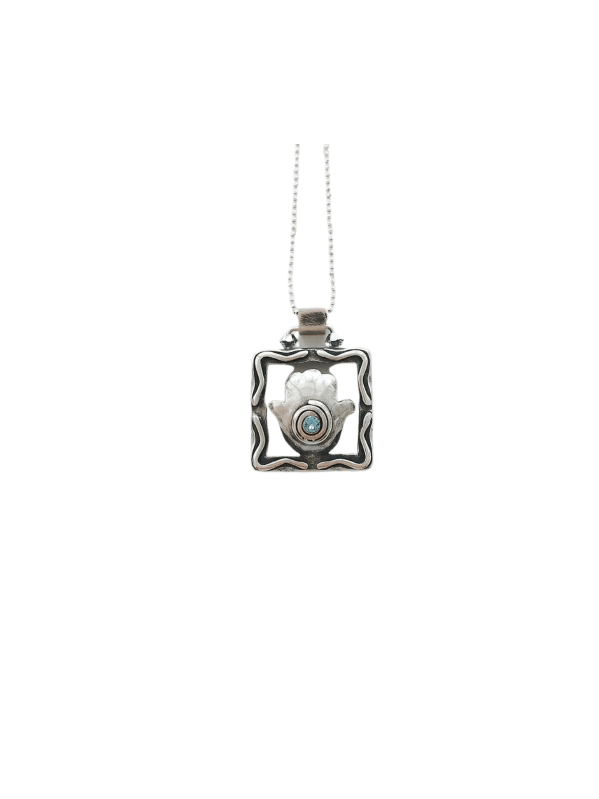 Pendentif spécial Hamsa Luck en argent sterling, famille en argent sterling Ne