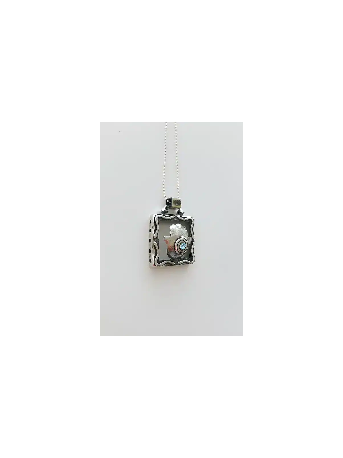 Pendentif spécial Hamsa Luck en argent sterling, famille en argent sterling Ne