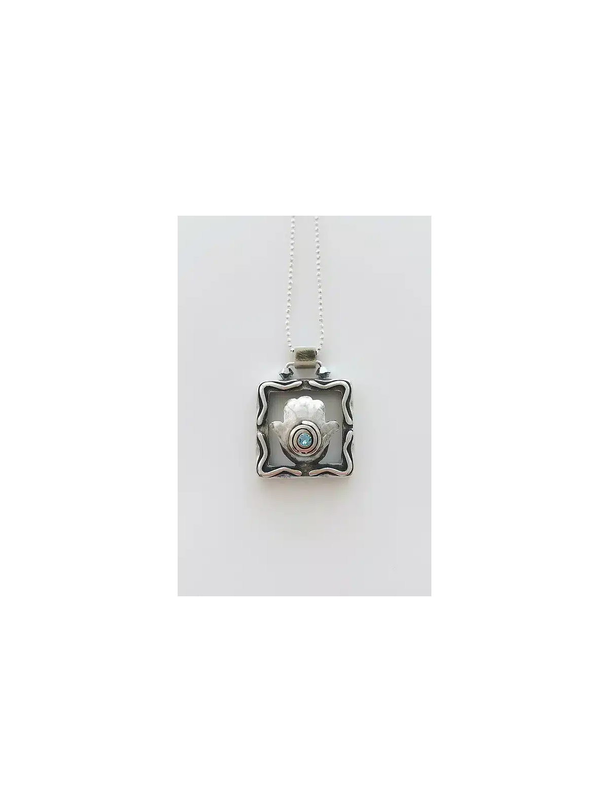 Pendentif spécial Hamsa Luck en argent sterling, famille en argent sterling Ne