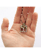 Pendentif spécial en argent sterling Tree Square, famille en argent sterling N
