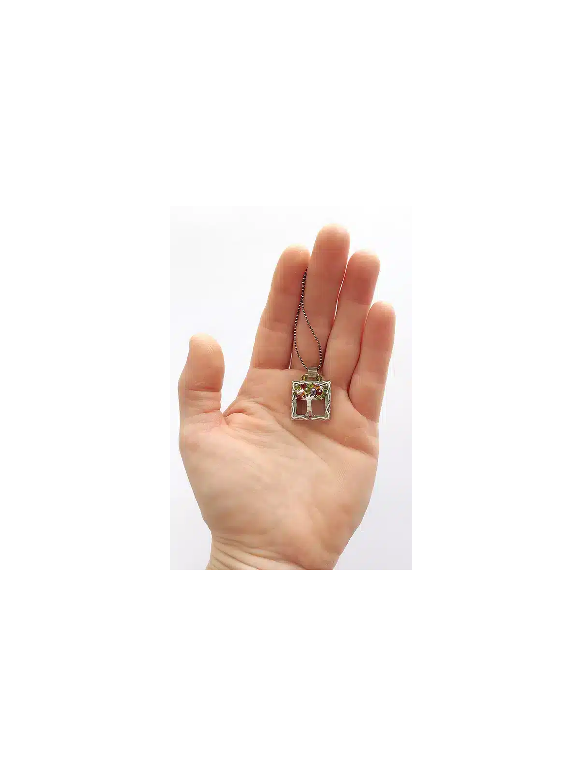 Tree Square Special Sterling Silver Pendant , Sterling Silver Family N