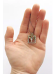 Tree Square Special Sterling Silver Pendant , Sterling Silver Family N
