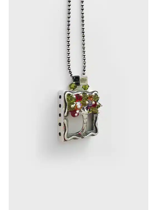 Tree Square Special Sterling Silver Pendant , Sterling Silver Family N