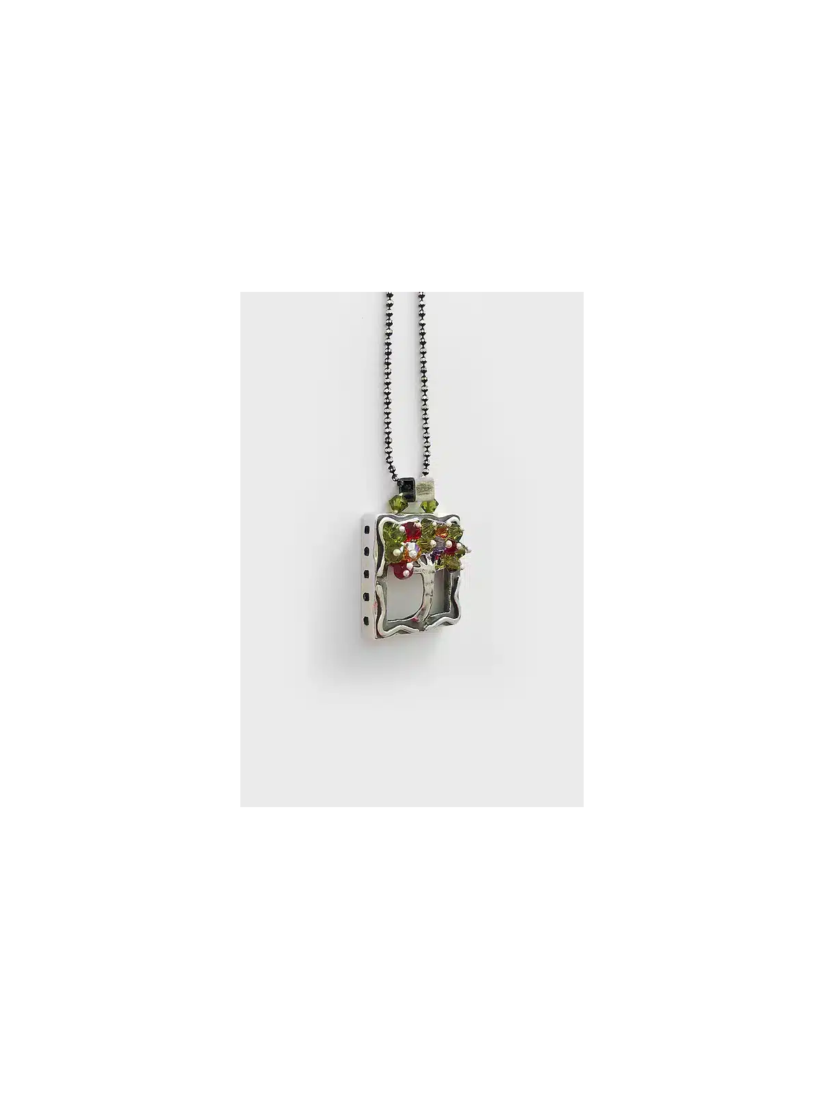 Pendentif spécial en argent sterling Tree Square, famille en argent sterling N