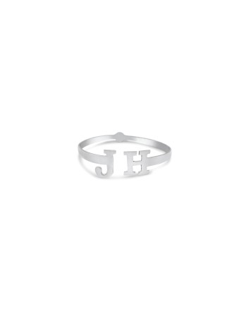 Bracelet en argent ouvert à 2 lettres, cadeaux Tu B'Av, Judaica israélien